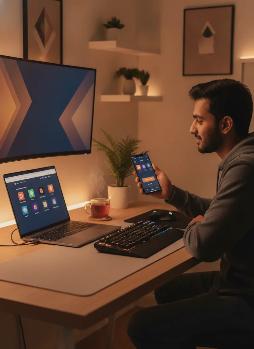 realistic photo of a gamer in Pakistan buying