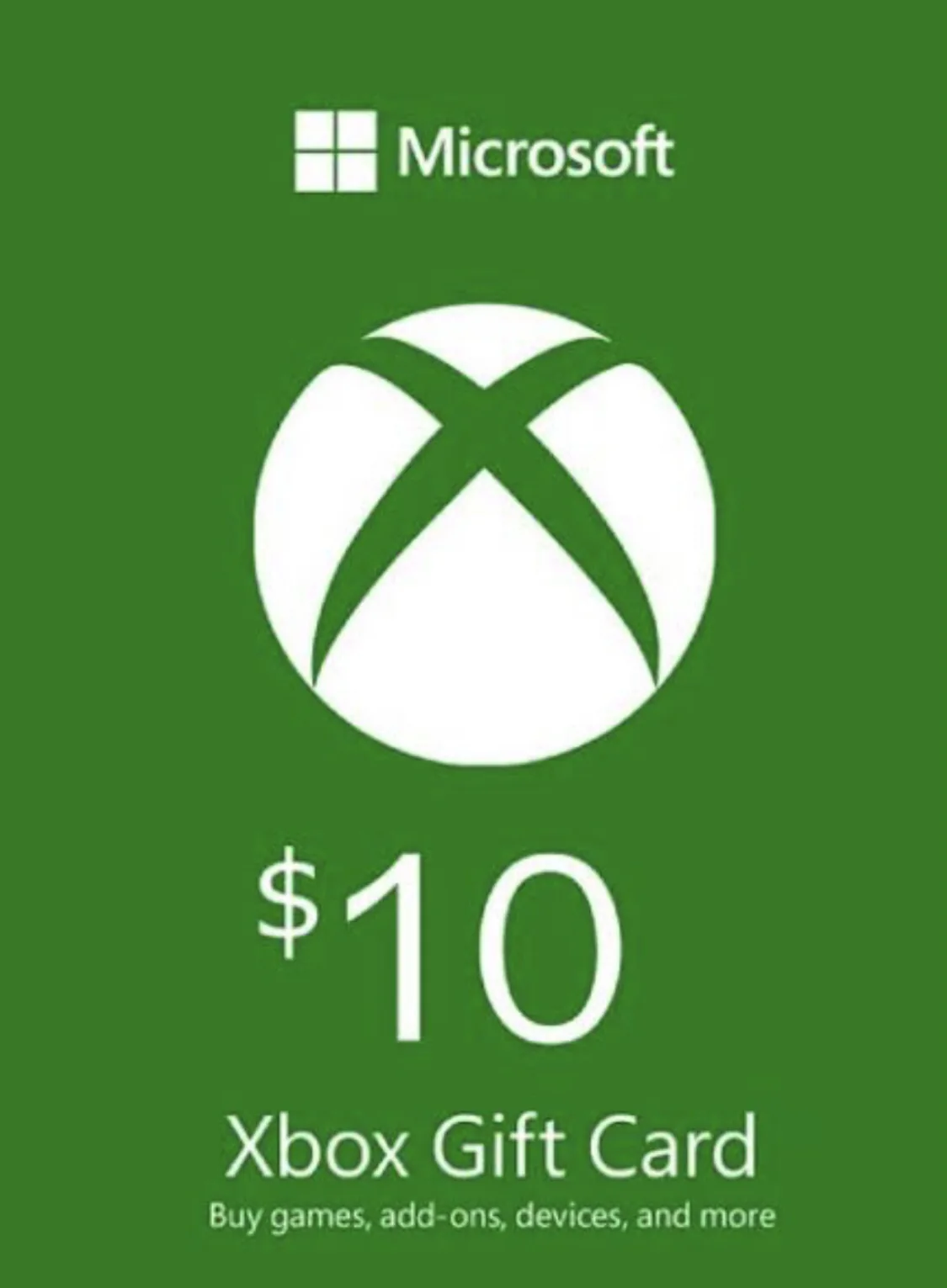 Xbox $10 Gift Card Code