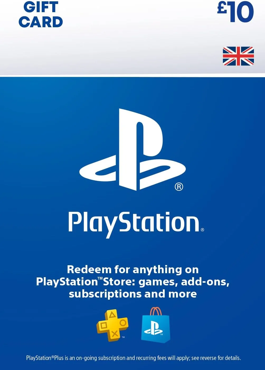 PlayStation Store Gift Card - £10 GBP (PSN